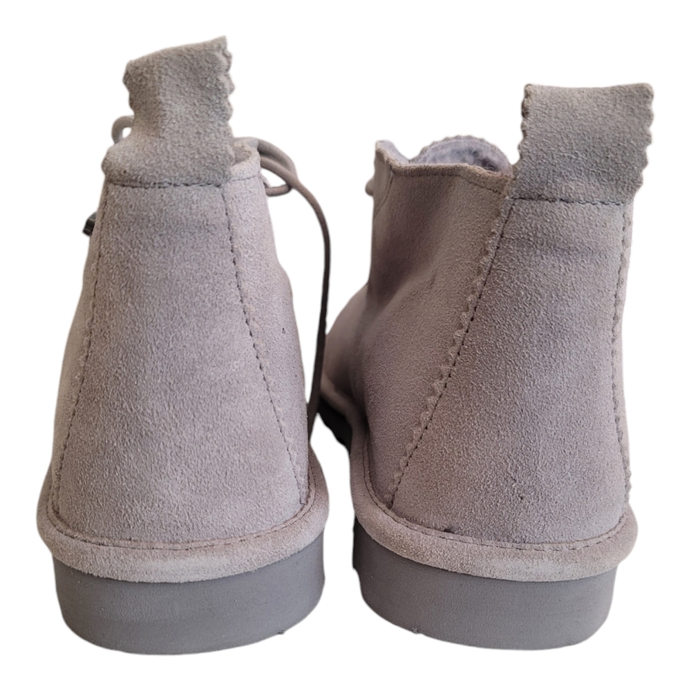 Bearpaw Women's Slip On Skye Chukka Bootie Winter Gray Fog Suede Boot Sz 12 New - Picture 2 of 10